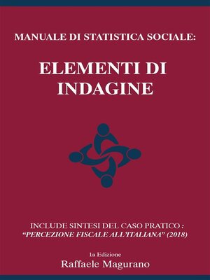 cover image of Manuale di Statistica Sociale--Elementi di Indagine